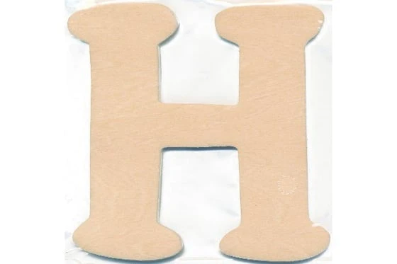 Multi-Function Träbokstav H 10Cm X 4Mm