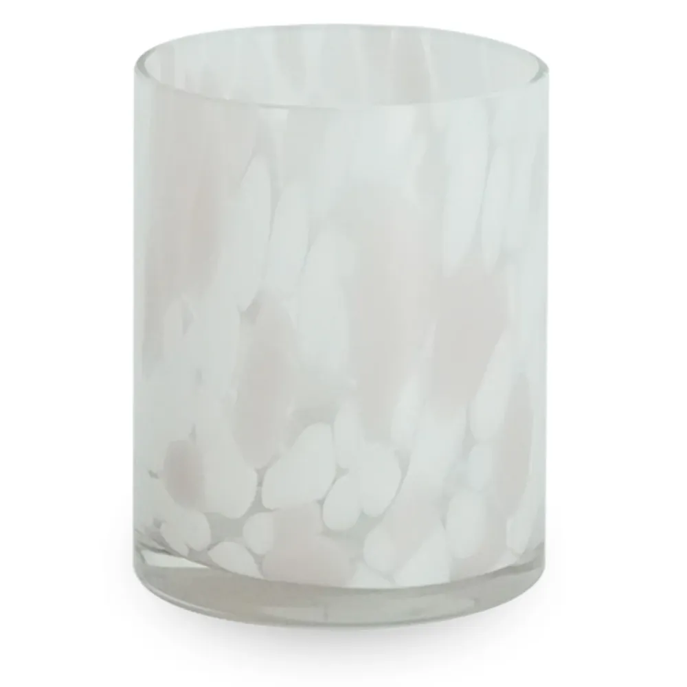 Nina glasljusstake coral 10 cm