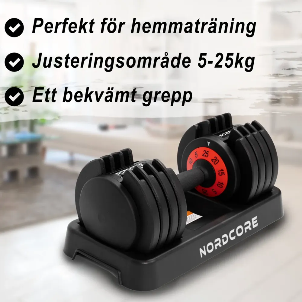 Nordcore 2 x Justerbar hantel Core, 50 kg