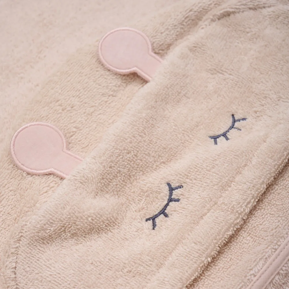 Pippi Rose Dust Hooded Bath Handduk - 20V