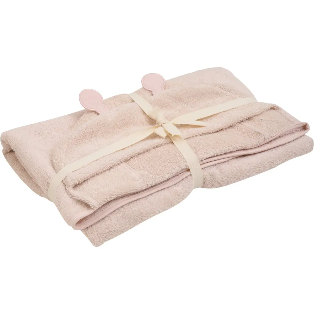Pippi Rose Dust Hooded Bath Handduk - 20V