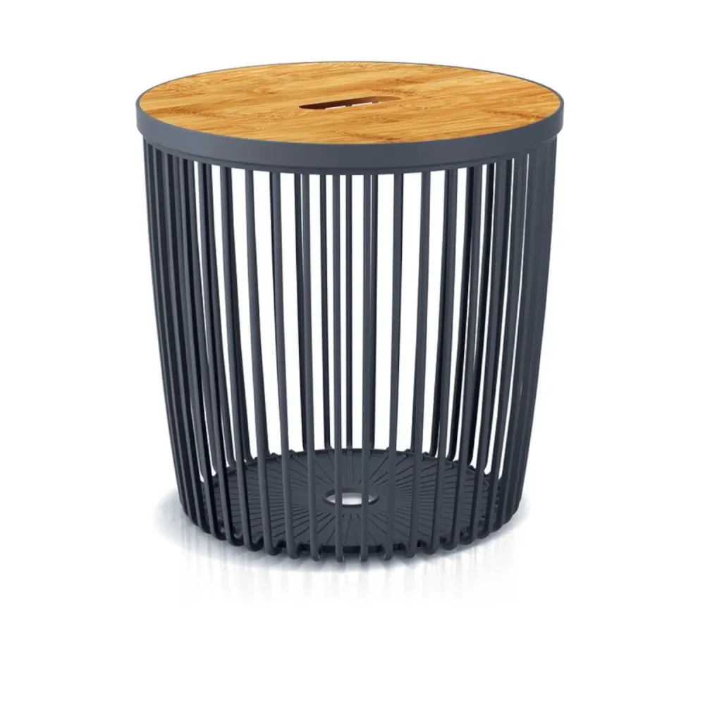 Prosperplast Clubo bordskorg ICLU35T-S433 Antracit 35L