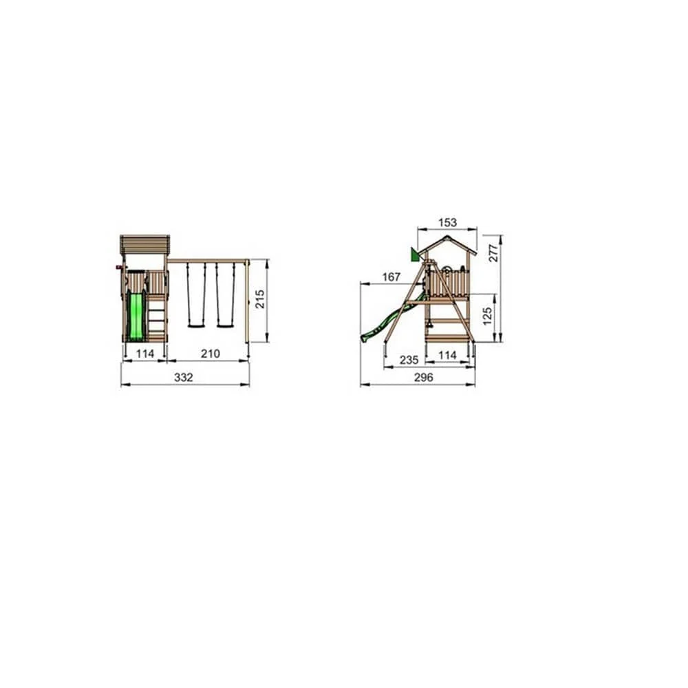 Regelletare Jungle Gym Lektorn Casa Swing X´tra