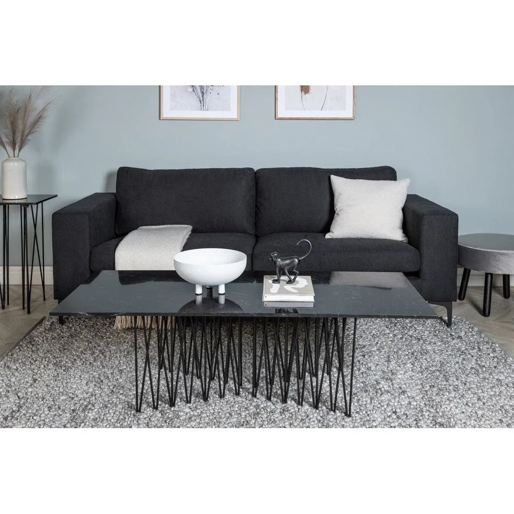 Regelletare Venture Home 3-sitssoffa Bolero Svart