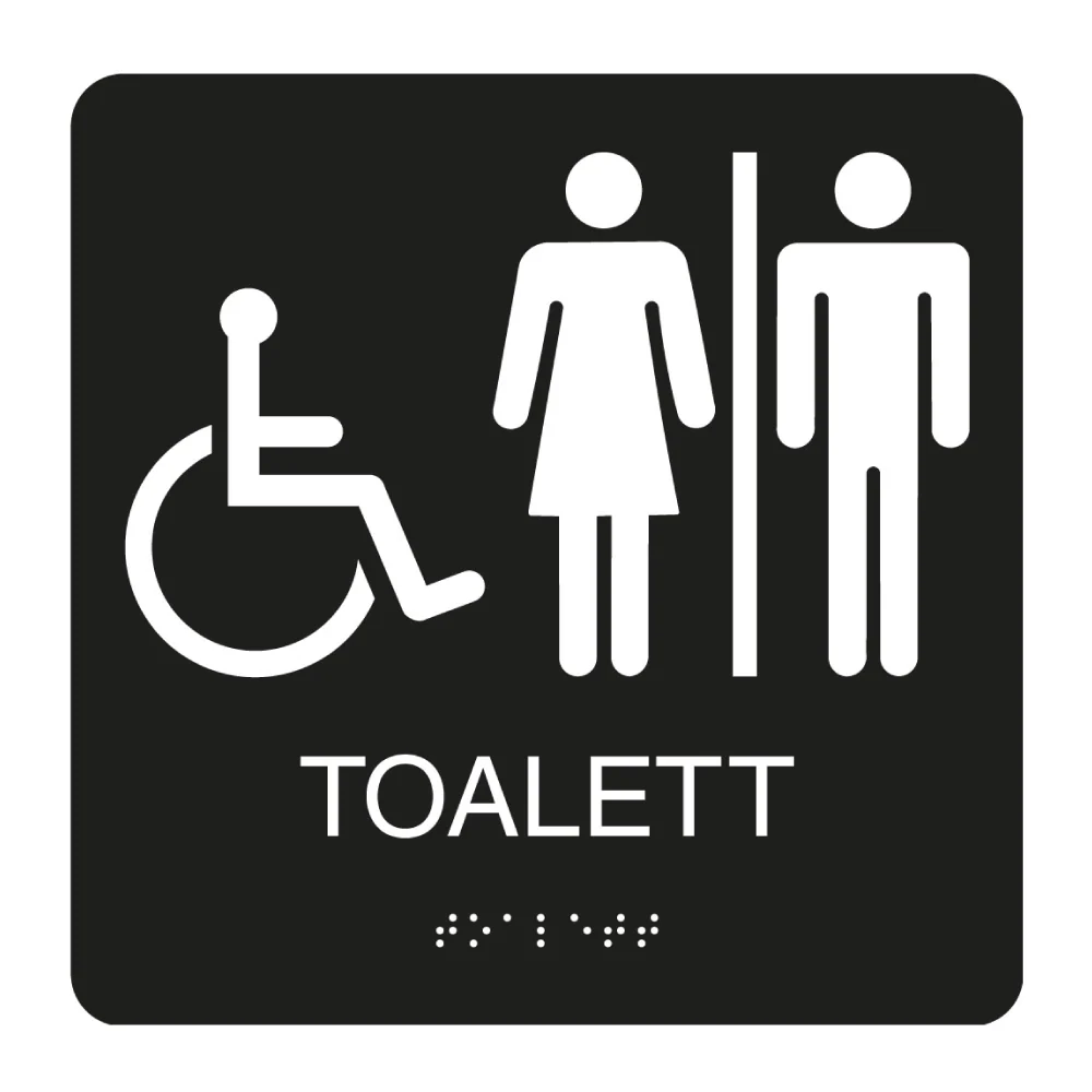 RWC toalett Quick-Release Svart
