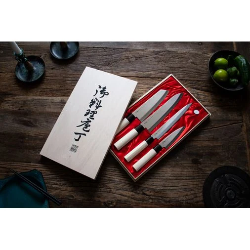 Satake Houcho Knivset i Balsabox 40-Piece Bit Set