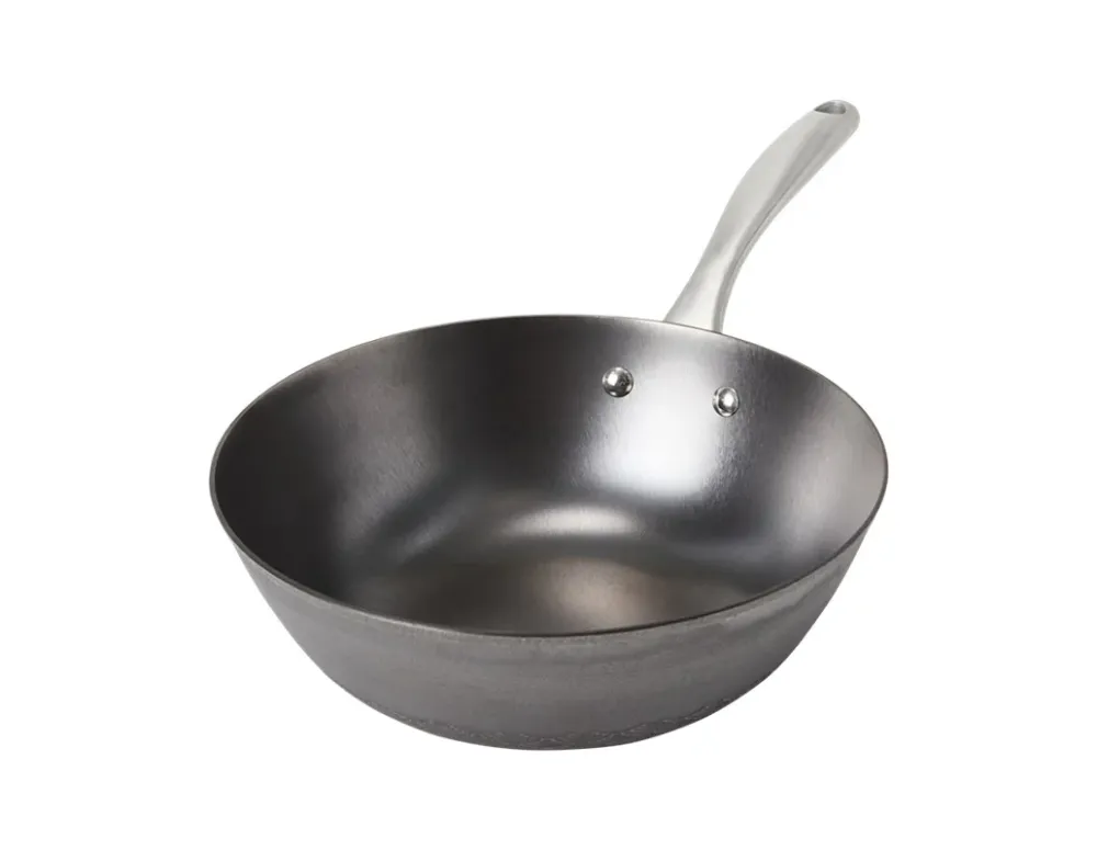 Satake Pure Pan Wok 28cm Brushed Nickel