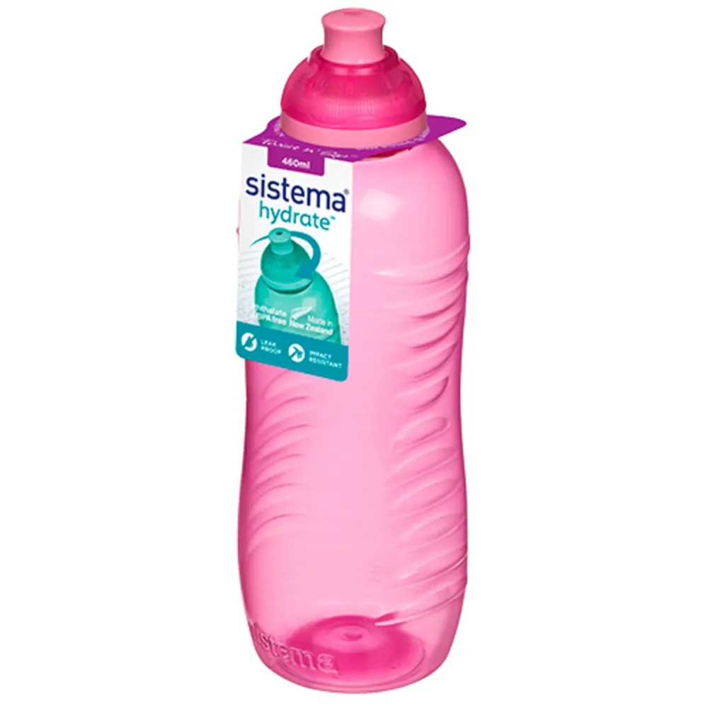 Sistema Hydrate twist n sip flaska salmon & lila 330ml Vibration Reduction