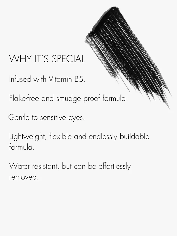 Säkerhetsgodkänd Lash Lift Mascara Black