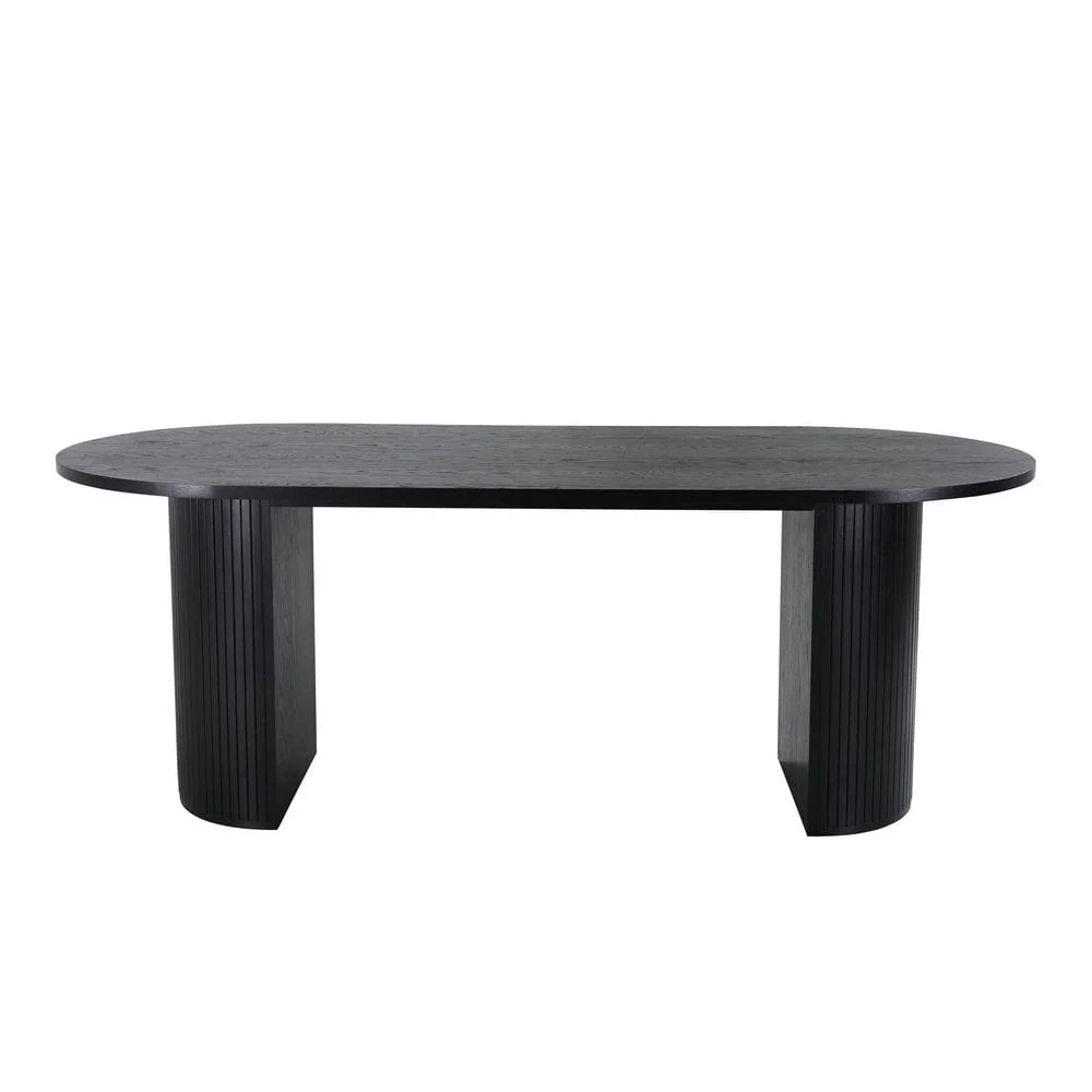 Säkerhetsgodkänd Venture Home Matbord Bianca Oval Svart