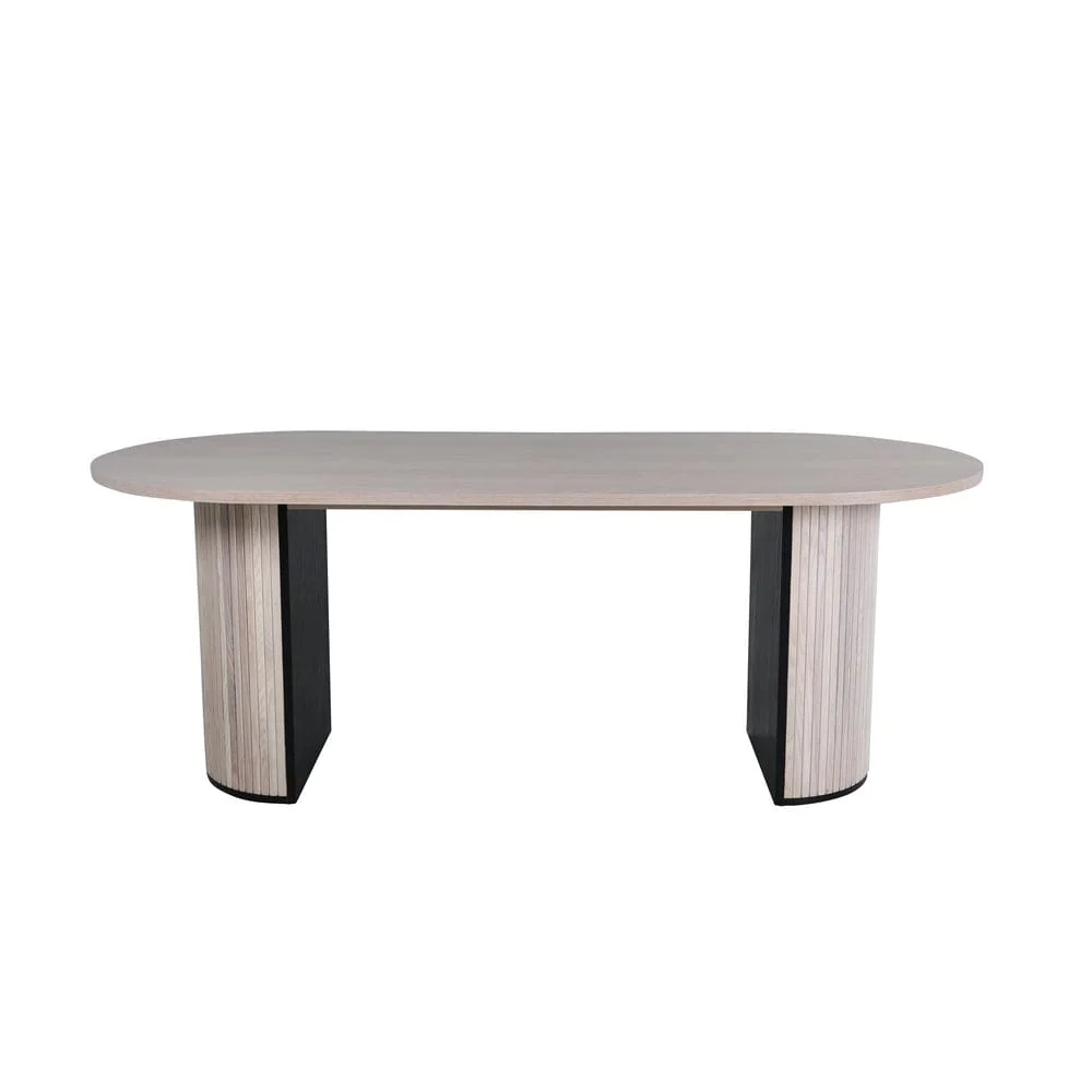 Säkerhetsgodkänd Venture Home Matbord Bianca Oval Svart