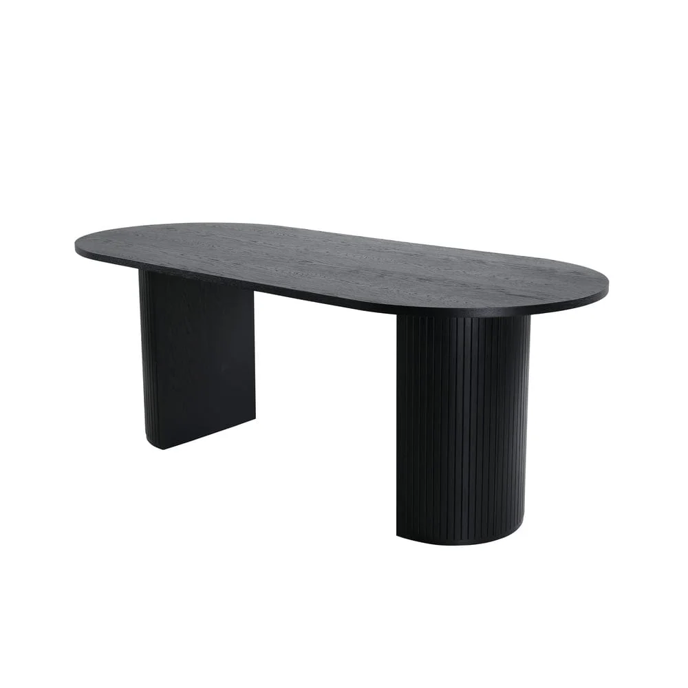 Säkerhetsgodkänd Venture Home Matbord Bianca Oval Svart