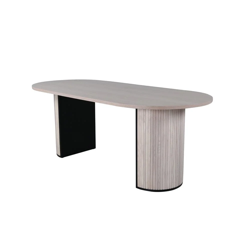 Säkerhetsgodkänd Venture Home Matbord Bianca Oval Svart