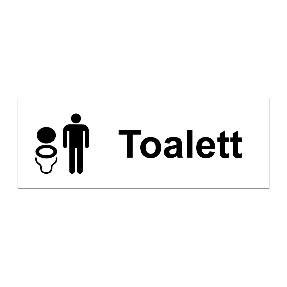 Toalett herrar II 225x80mm