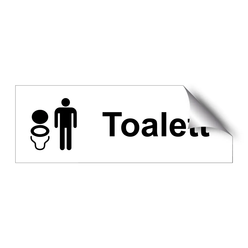 Toalett herrar II 225x80mm
