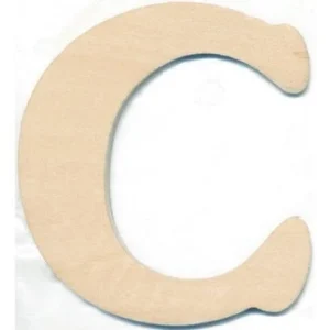 Träbokstav C 10Cm X 4Mm