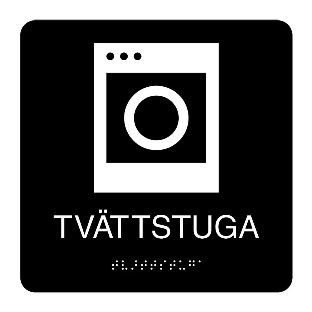 Tvättstuga Svart
