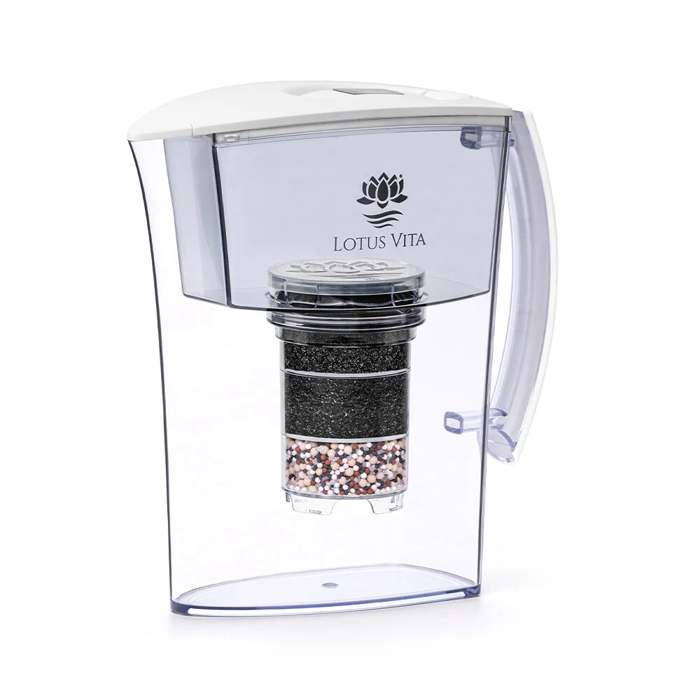 Vattenfilterkanna 1,6L LOTUS Vit