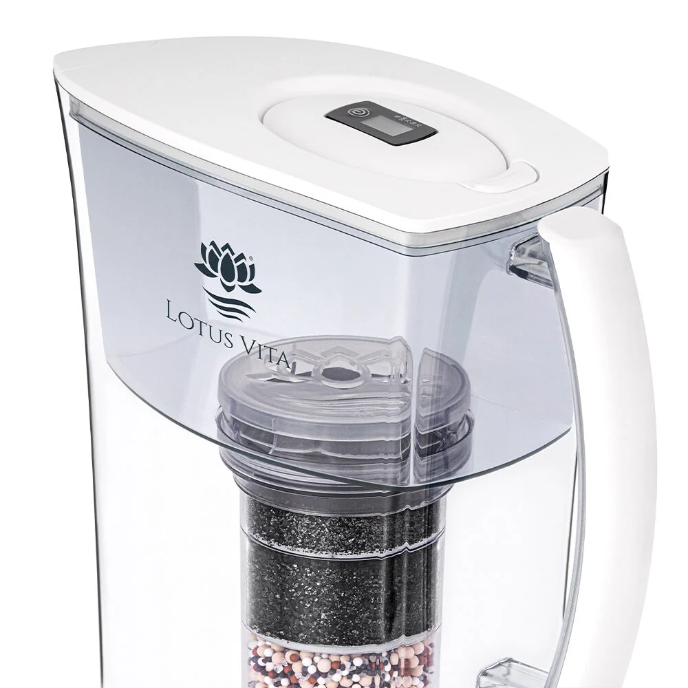 Vattenfilterkanna 1,6L LOTUS Vit