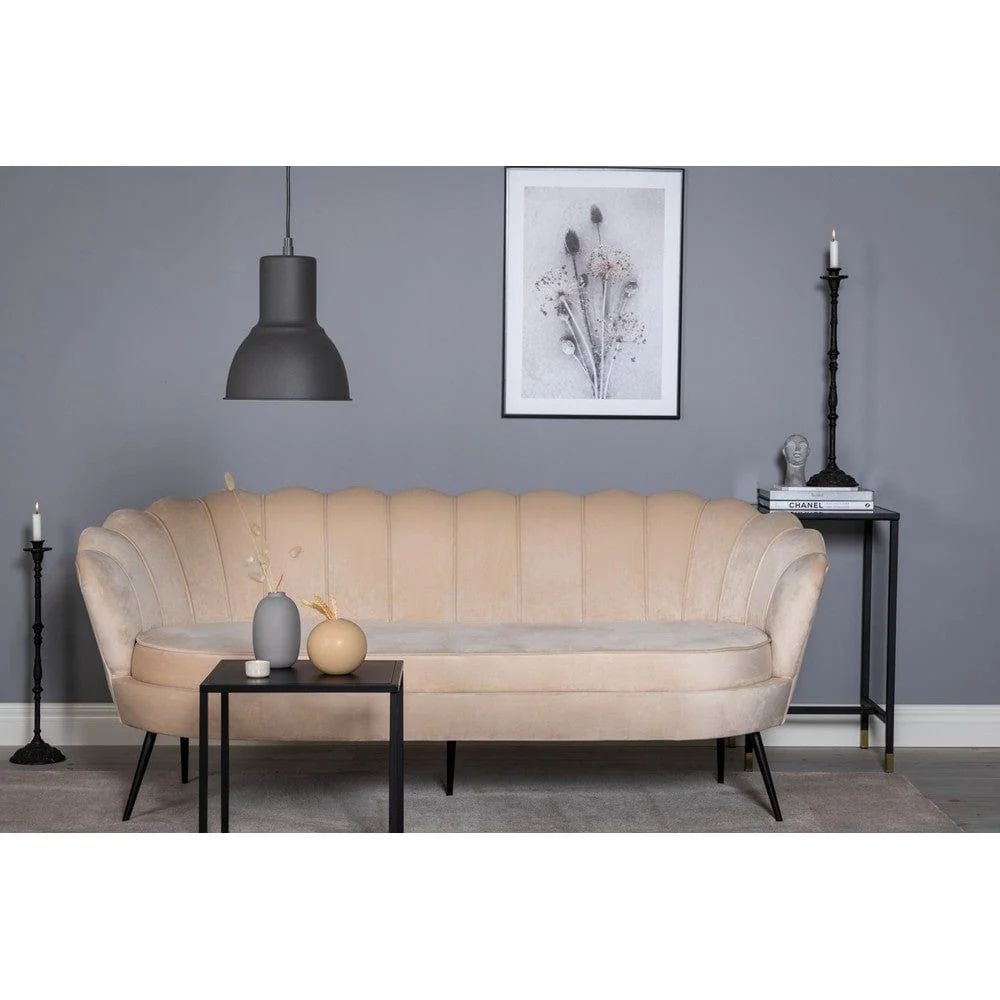 Venture Home 3-sitssoffa Calais Rik material Beige