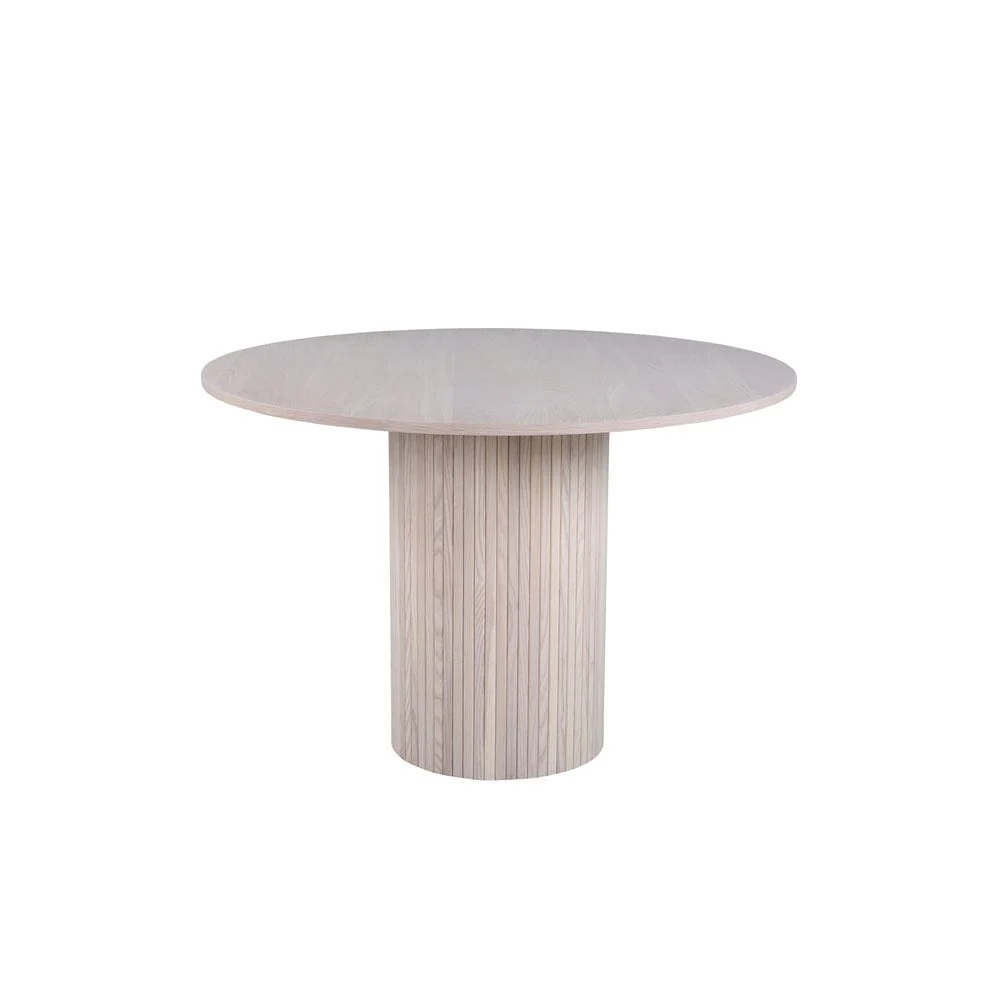 Venture Home Matbord Bianca Rund Brushed Nickel Svart