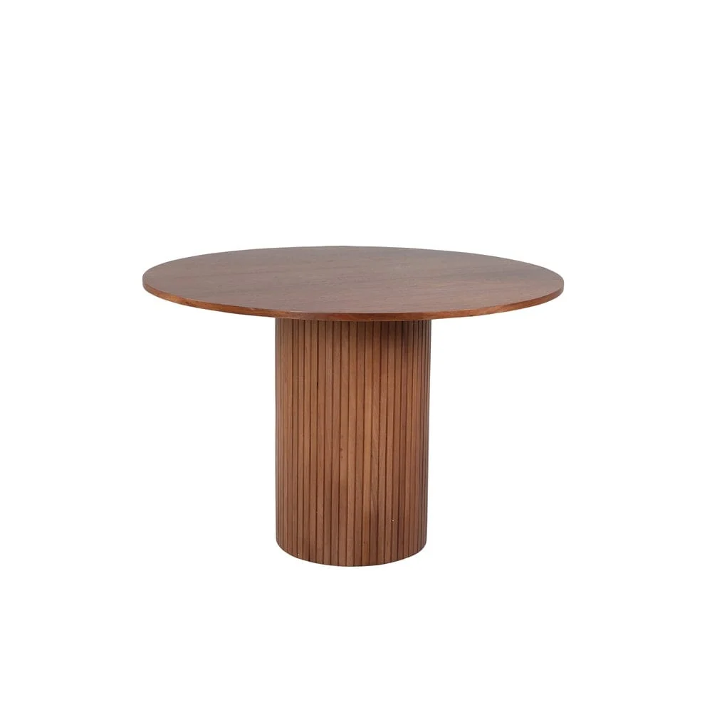 Venture Home Matbord Bianca Rund Brushed Nickel Svart
