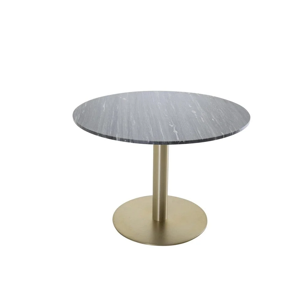 Venture Home Matbord Estelle Rund Industrial Design Svart