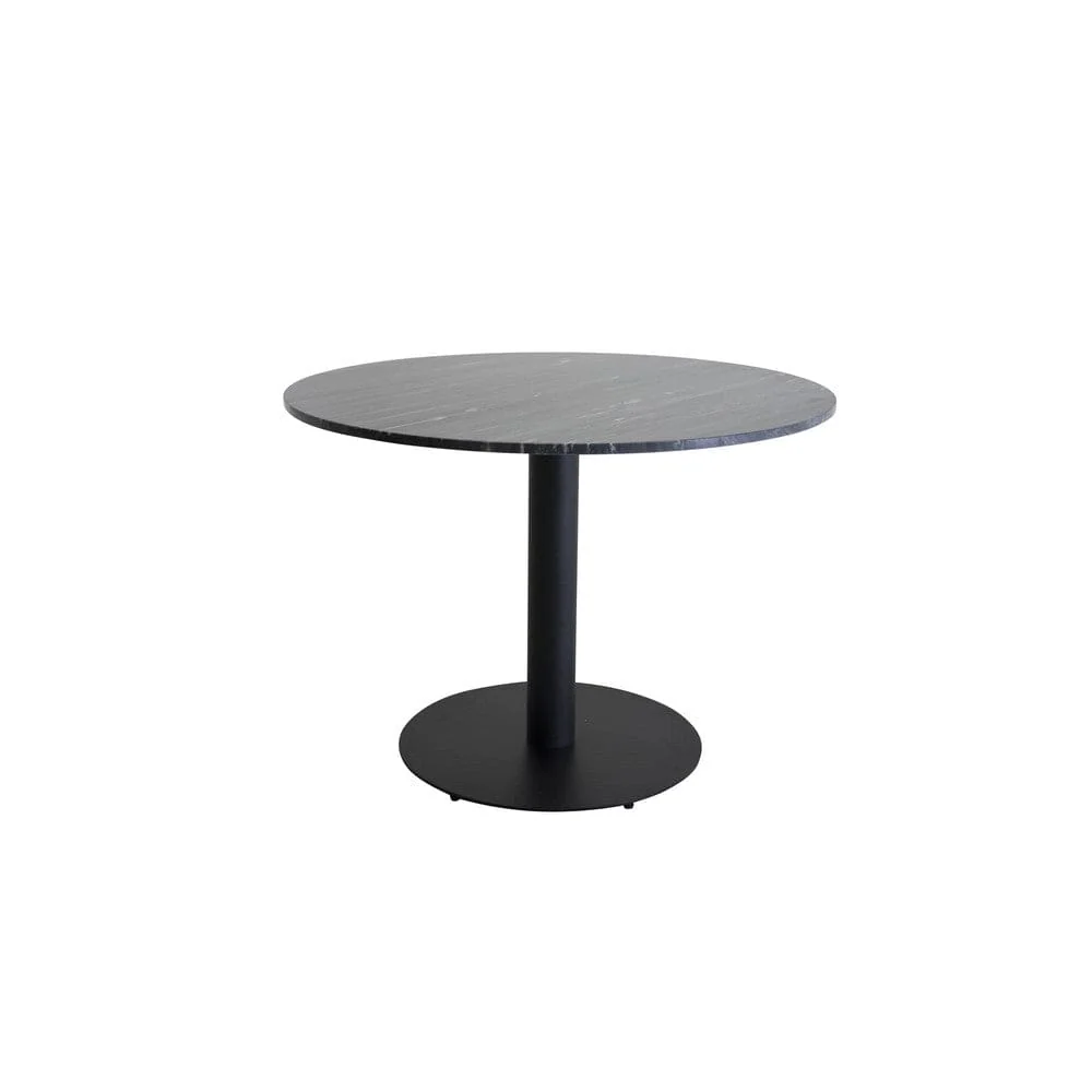 Venture Home Matbord Estelle Rund Industrial Design Svart