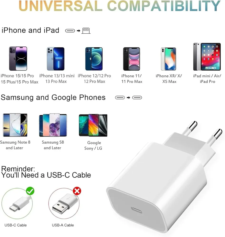 Väggladdare MODERN USB 20W PD