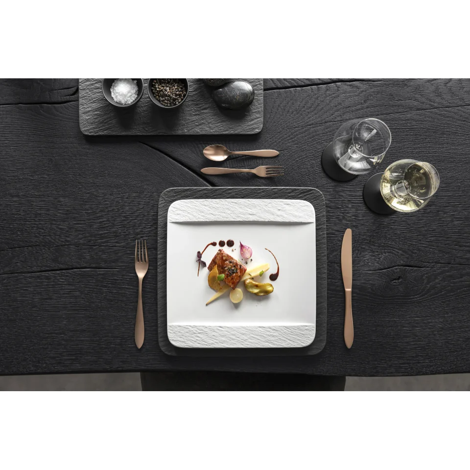 Villeroy & Boch Manufacture Rock Tallrik 28x28 cm Pärla