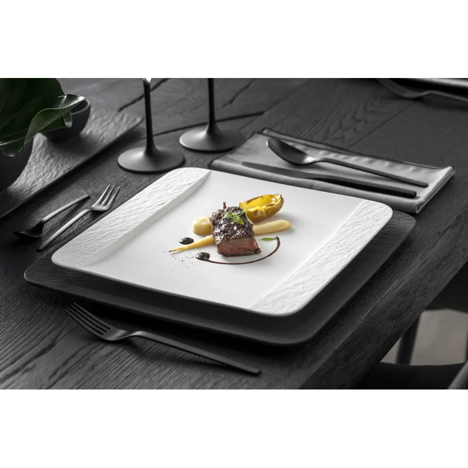 Villeroy & Boch Manufacture Rock Tallrik 28x28 cm Pärla