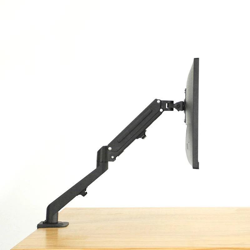 NÖRDIC Monitorarm bordsfäste med gasfjäder för 1 monitor, 17"-27", aluminium och stål, midnight, skärmfäste