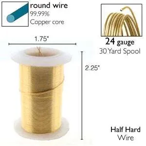 Wire Elements 24Ga - Guldfärgad Non Tarnish 1 rulle