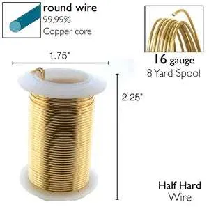 Wire Elements 16 Ga - Guldfärgad Non Tarnish 1 Rulle
