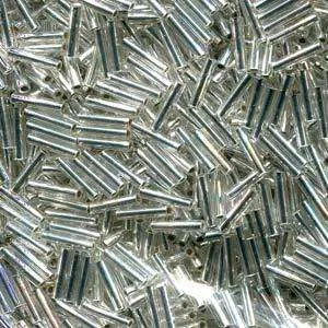Miyuki Slender Bugle - Silverlined Crystal 1,3x6 mm, 5 gram
